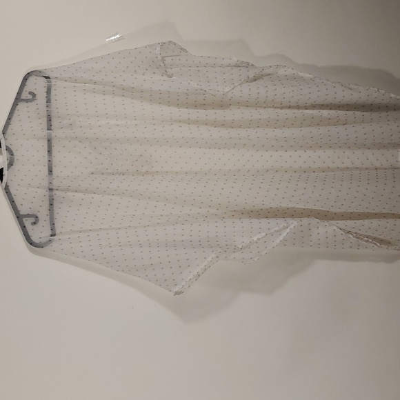 Swim suite cover-up Beaded Sheer polka dot Size Large - Picture 8 of 8